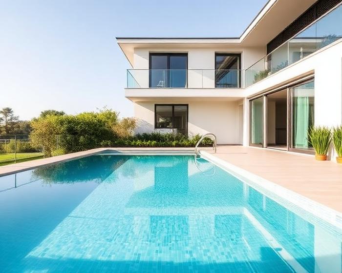 Piscina externa moderna